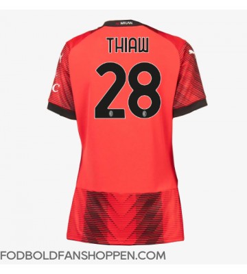 AC Milan Malick Thiaw #28 Hjemmebanetrøje Dame 2023-24 Kortærmet